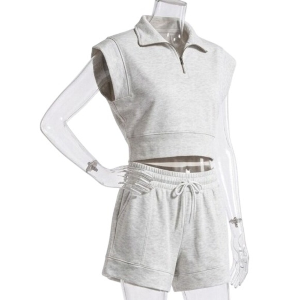 Danskin Shorts & Top set heather grey SKUW386